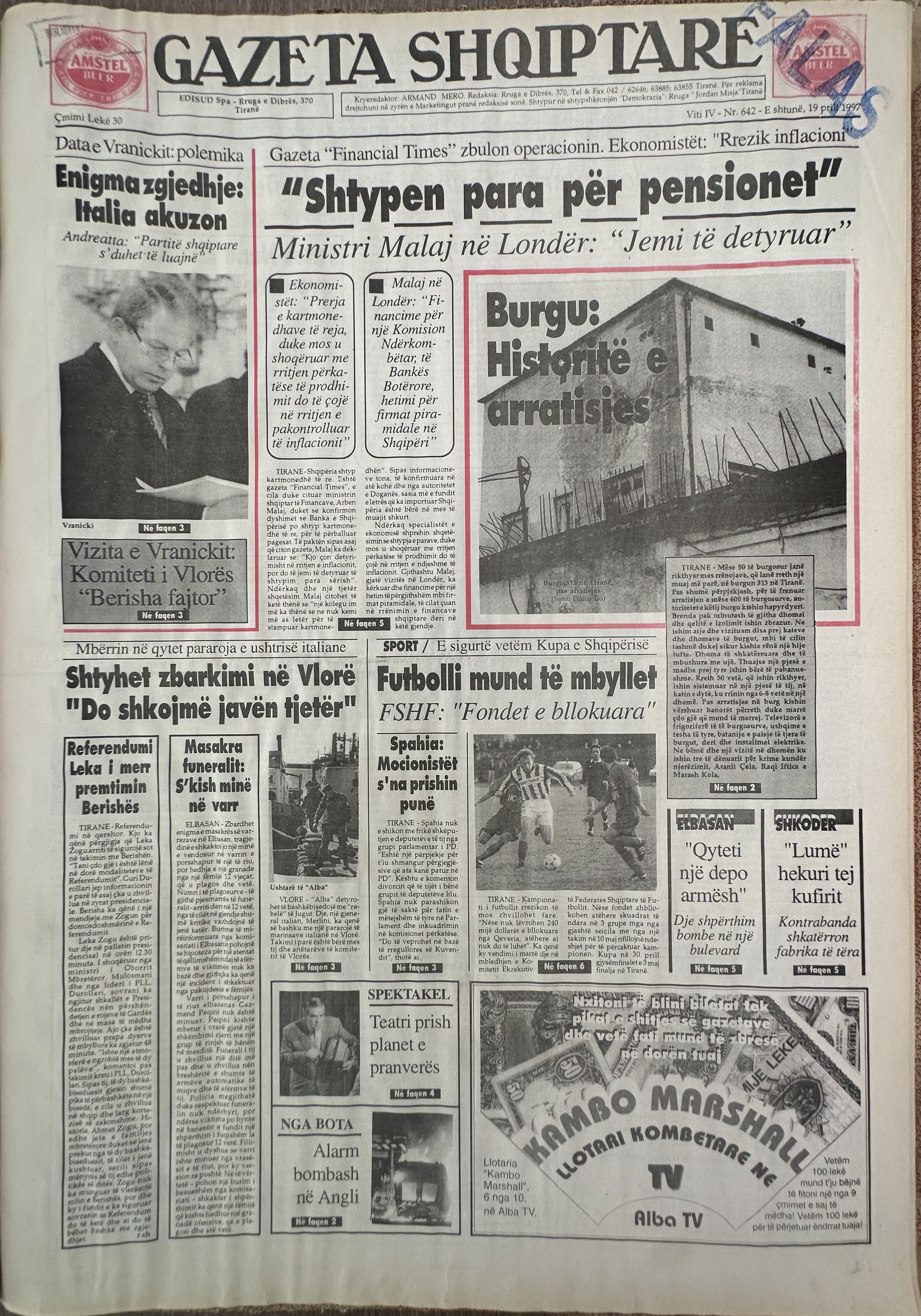 Gazeta Shqiptare 1997-04-19